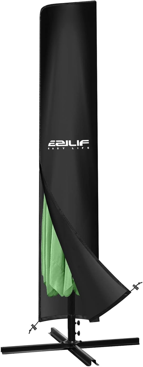 Ezilif Parasol Cover, 420D Oxford Parasol Covers Waterproof/Windproof