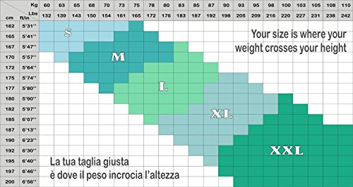 CzSalus Men Slimming Vest, for Sport, + Silver - Black Tg. M2