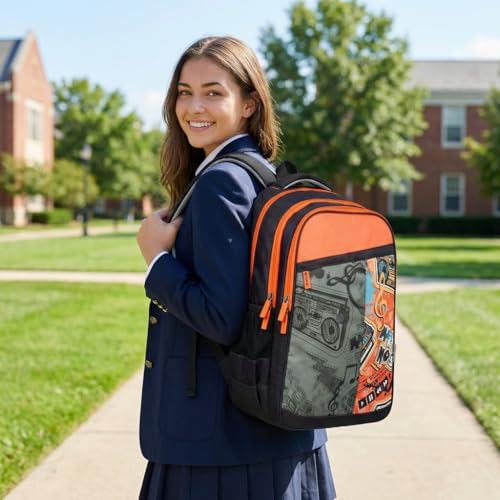 Image of VISMIINTREND School Bags for Girls & Boys 11-12, 13-14 Years, 12+ Years Old, Water Resistant, Laptop Casual Travel College School Backpack for Boys /Girls | Birthday /Rakhi Gifts