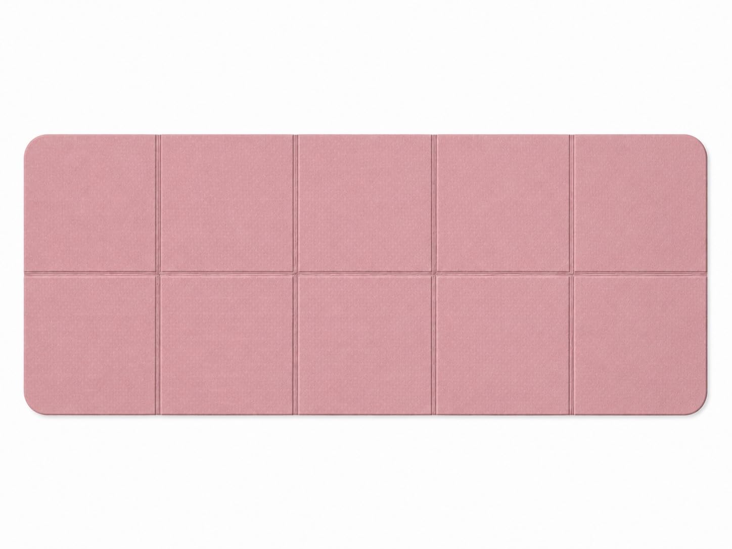Foldable Yoga Mat 183 × 61 cm 6 mm Thick Pink 10-Panel Exercise Mat with Textured Surface for Yoga Stretching Meditation Pilates Home Workout and Floor Exercise-image-20
