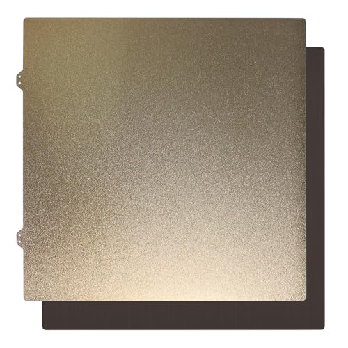 WATERBELINE Placa flexible de acero con resorte de 430 x 430 mm con base magnética para impresoras grandes, superficies texturizadas de doble cara
