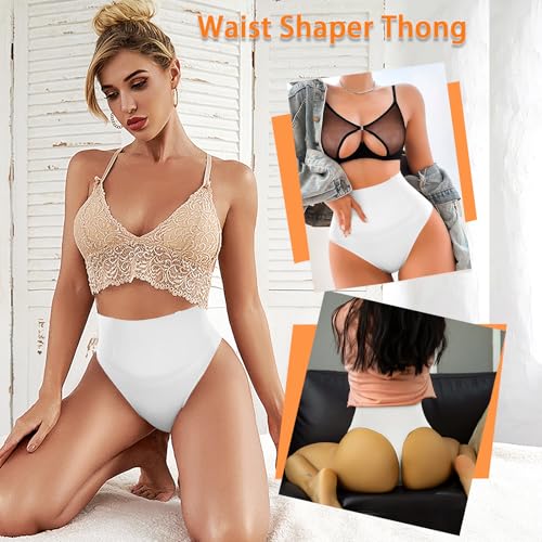 Image of Womens Thong Shapewear Mid to High Waisted Shaper Thong WN0017
