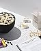 W&P Microwave Silicone Popper Maker | Black | Collapsible Bowl w/Built in Measuring, BPA, Eco-Friendly, Waste Free, 9.3 Cups of Popped Popcorn