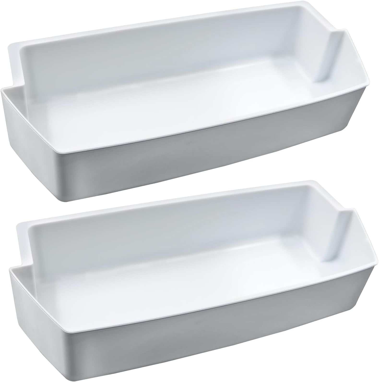 Monkemon 2187172 Refrigerator Door Shelf Bin for Frigidaire Whirlpool Kenmore Fridges Replace WP2187172, AP6006028, 2187172, 2187172K, 2187194K, WP2187172VP PS11739091 （2 Pack）