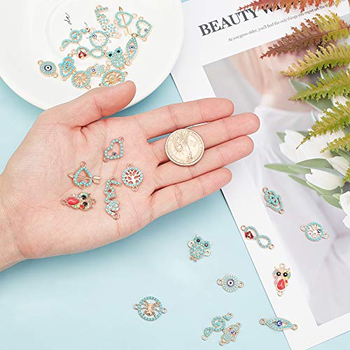 PandaHall 14 Stili Blu Smalto collegamenti