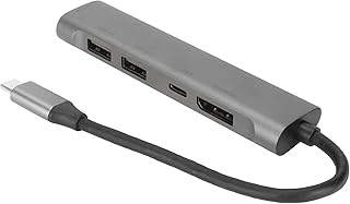 Type C Adapter, USB C Hub Docking Station USB C Hub USB C to Type C to USB2.0 PD Adapter 5 in 1 Hub, USB C Docking Station