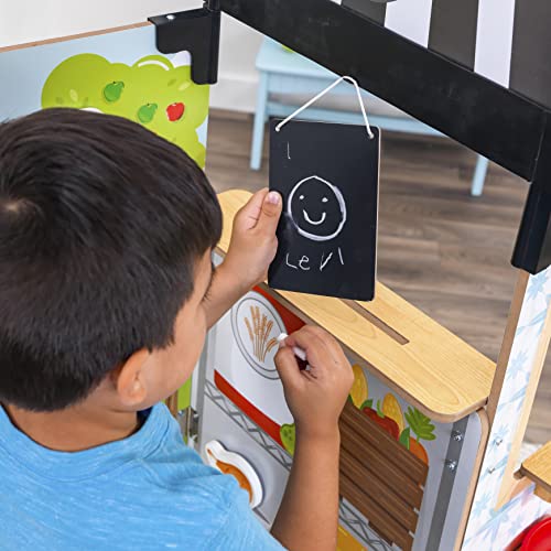 KidKraft 20121 Pop-Up Restaurant Let's Pretend Spielküche aus Holz, Mit 18 Spielteilen einschließlich Lebensmitteln… – Bild 3