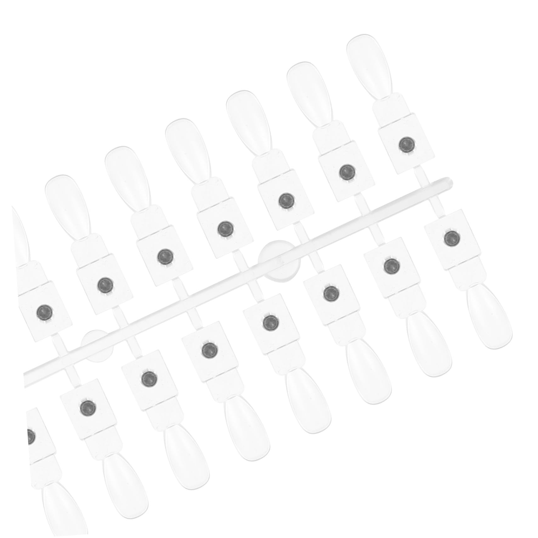FRCOLOR Carte Magnétique Pour Vernis À Ongles 48 Pièces Présentoir D'Échantillons Palette De Pointes Pour Pratique Nail Art Débutants Studio Et Usage Domestique