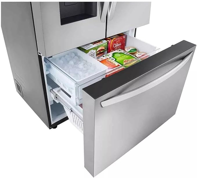 LG LRFXC2606S MAX French Door Refrigerator with Dual Ice Makers, Stainless Steel on Fridge.com