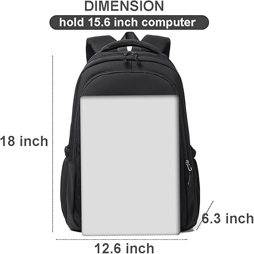 Miniatura 5 de Mochila de viaje unisex para computadora portátil de 15.6 pulgadas, ligera, 25 L, mochila de gran capacidad, Gris, Mochilas de viaje