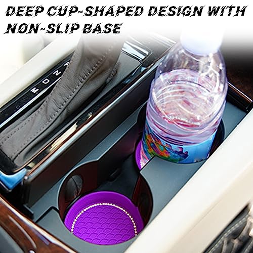 Dessous de verre en silicone violet foncé pour voiture x4 - 4