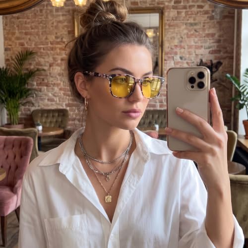 Image of Night Night Glasses Polarized for Women Men (2 Pack) | Nighttime Vision Glasses with Yellow Lens Anti Glare