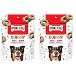 Milk-Bone Limited Edition Dunkin' Vanilla Glaze Flavor Biscuit Dog Treats, 8 Ounce (Pack of 2)