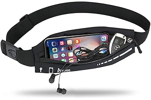 Slim Running Belt for Women and Men, Runners Fanny Pack Phone Holder,...