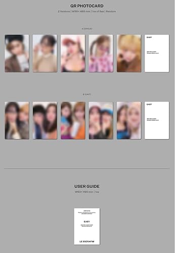 Miniatura 5 de LE SSERAFIM EASY 3er mini álbum Weverse Álbumes Ver (B)