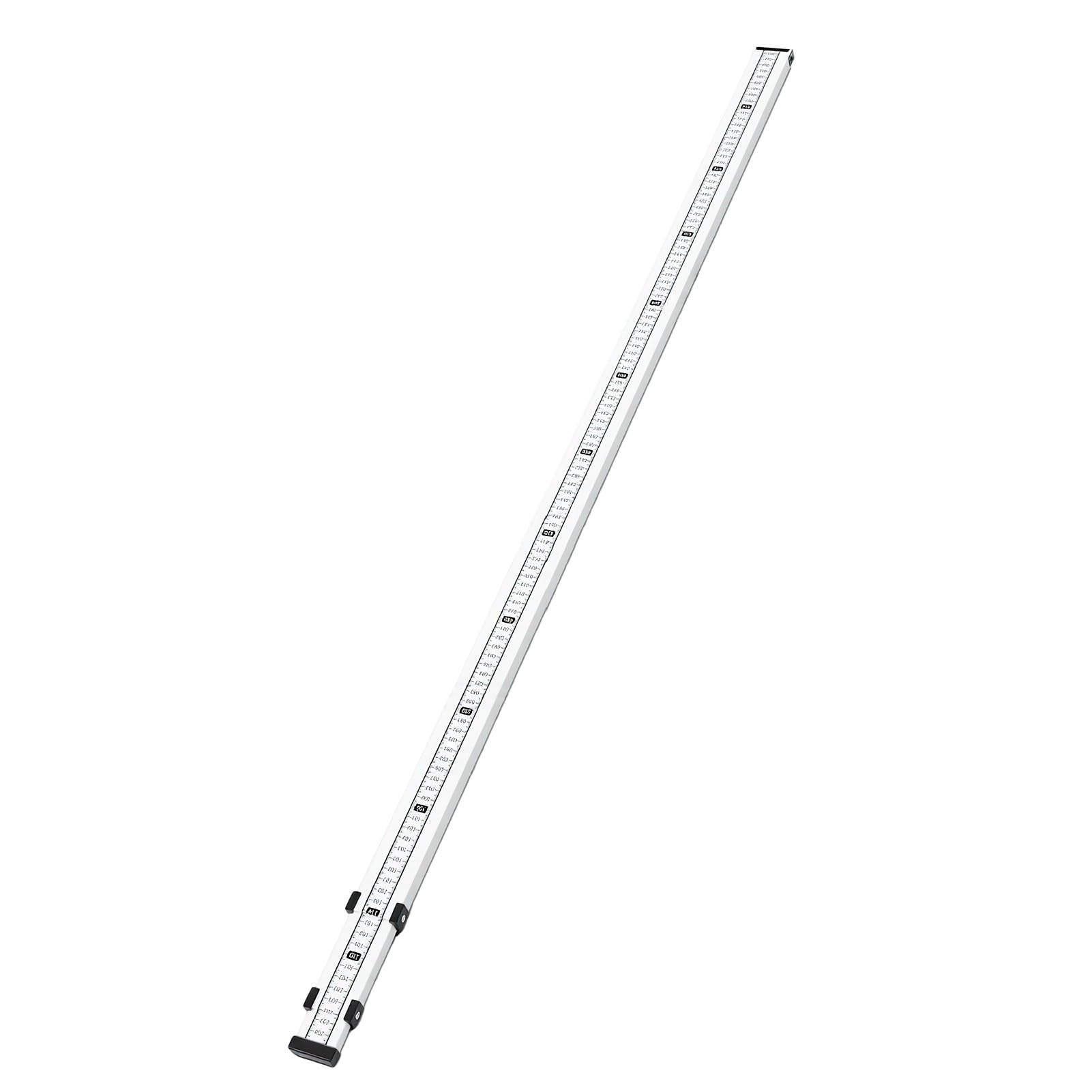 ASHATA Regla Telescópica de Doble Escala 1180-3000mm, Diseño Robusto | Botón de bloqueo de alta resistencia, capa anticorrosiva, herramienta multipropósito, medición confiable