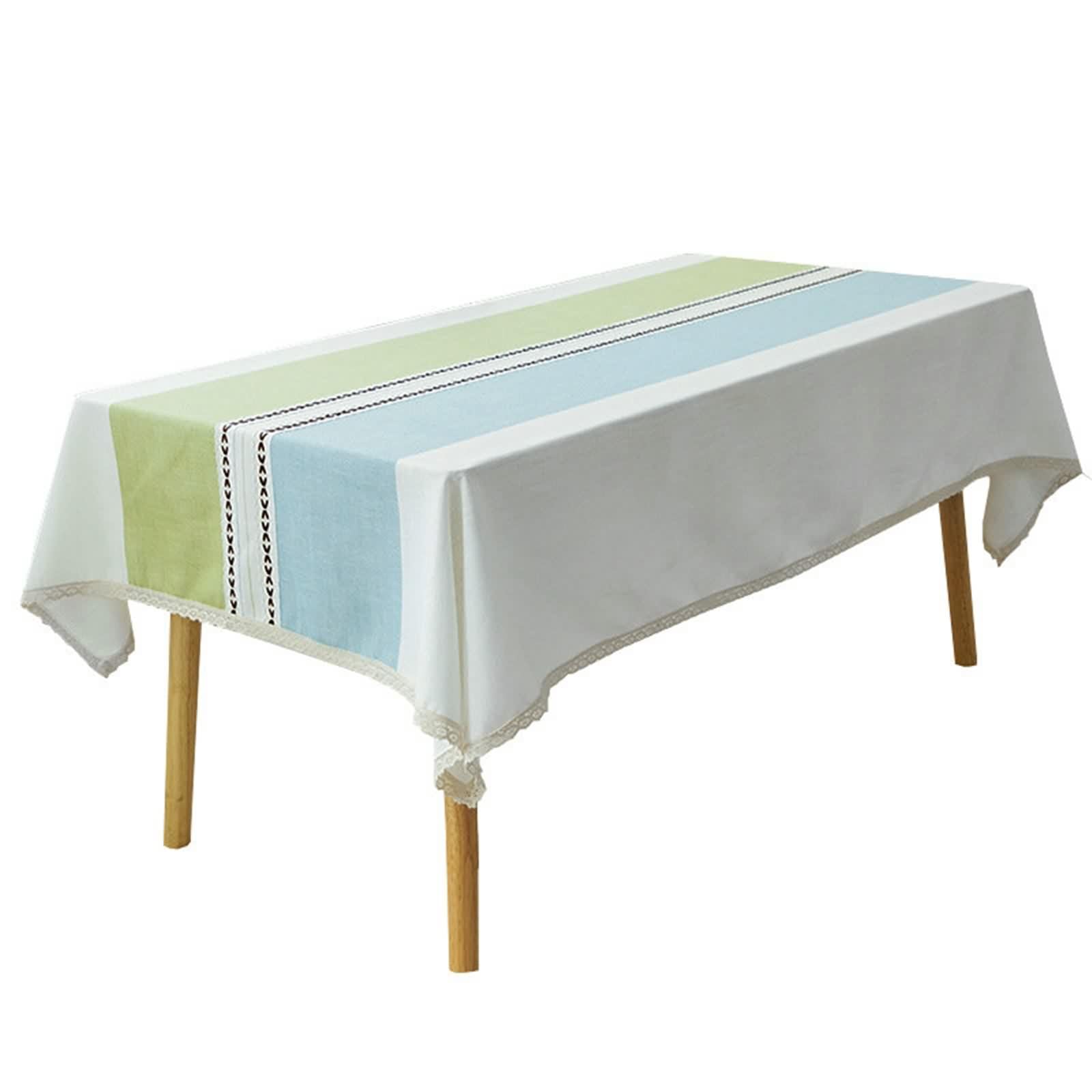 Manteles cuadrados de algodón y lino para fiestas, manteles de mesa para cumpleaños, 140 x 140 cm