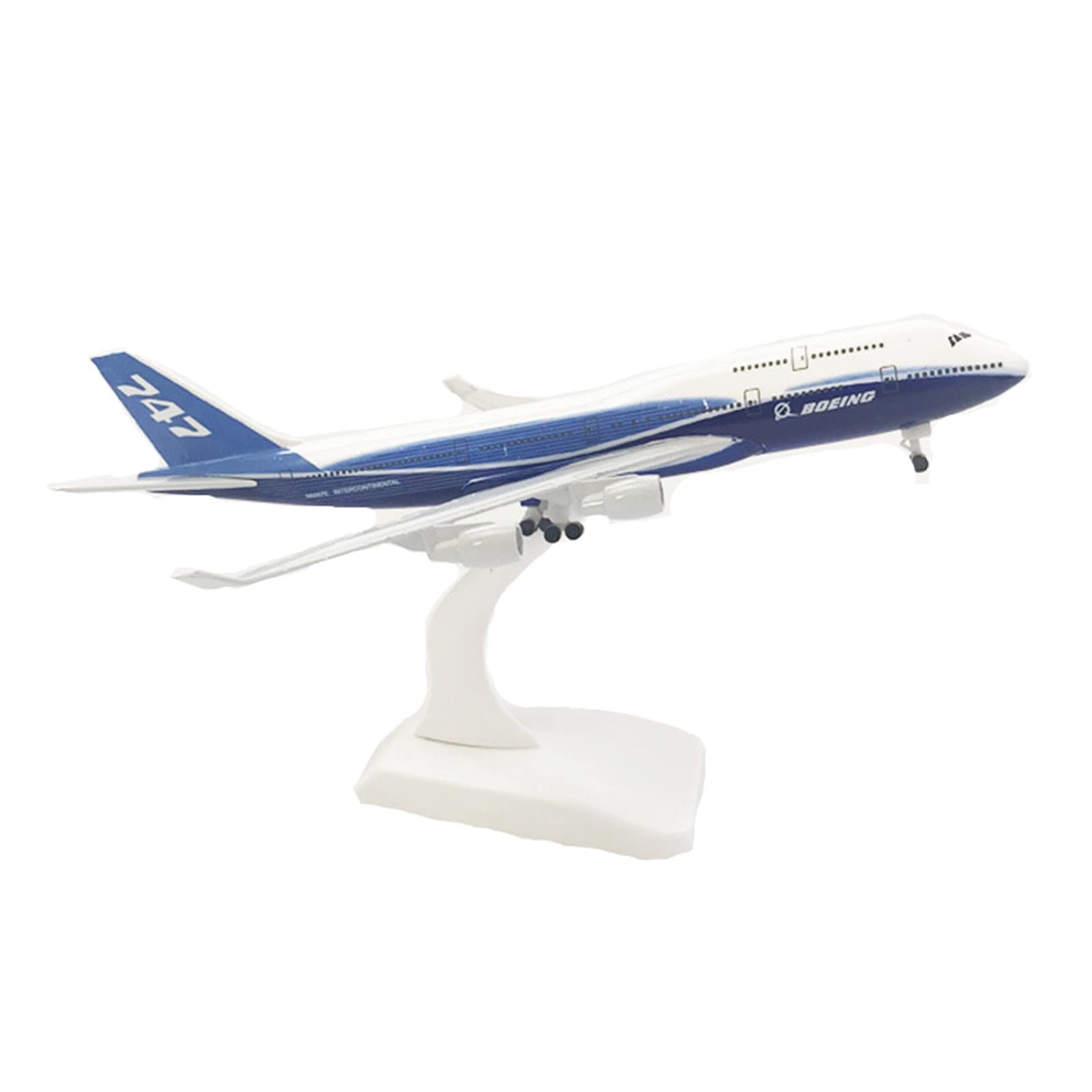 Boeing B747 réplica escala modelo avión metal fundido ornamento estático 7