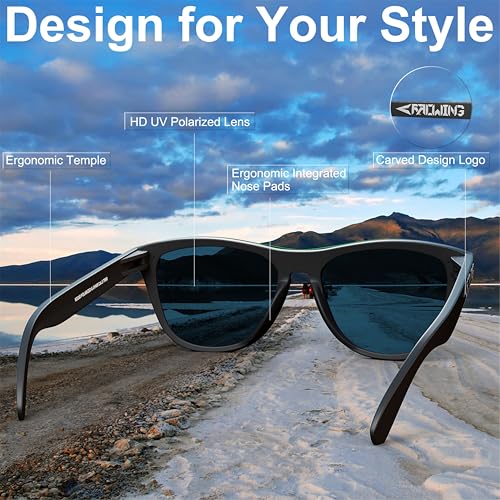 ROCKNIGHT HD Polarized UV400 Protection Anti Glare Sunglasses TR90 Frame Lightweight Beach Driving4