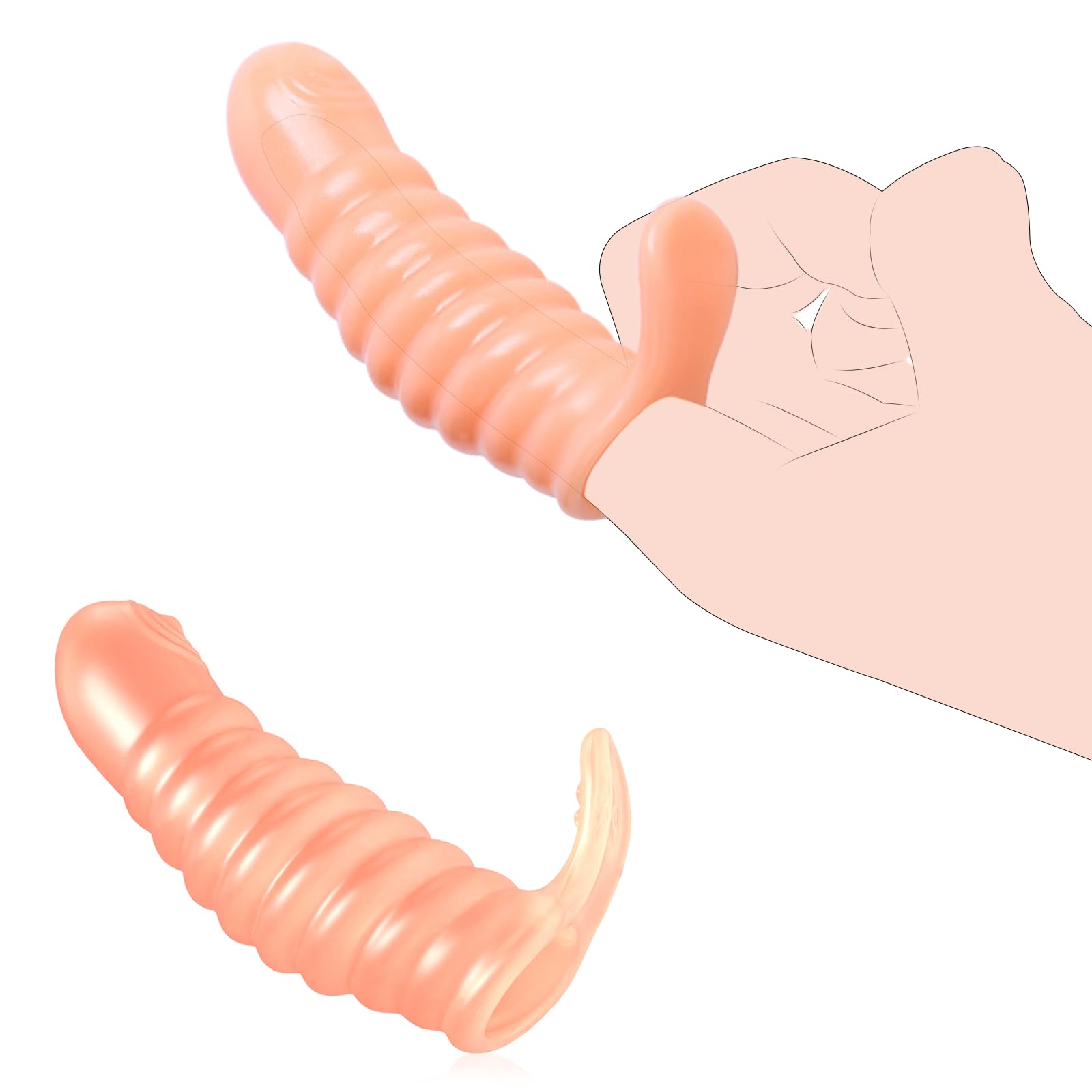 BDSMYOU Fingerhüllen,Sexfinger Ticklers Penishülle Fingerspitze,mit  Gewinde,Vorspiel Finger Penis Sleeve für Sie Klitoris Stimulation und  G-punkt A-Punkt,Sex Spielzeug für die Frau,Sex Toys (A) : Amazon.de:  Drogerie & Körperpflege