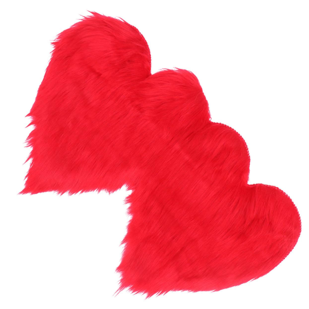 Tapis cœur rouge moelleux pour célébrer l'amour au quotidien
