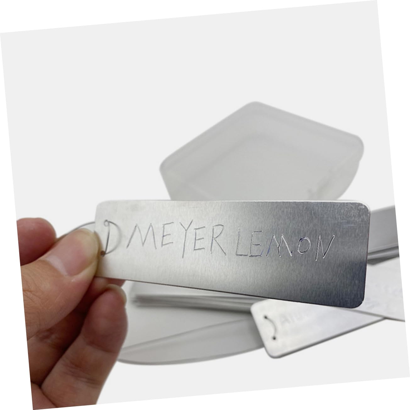 Sosoport 80pezzi Etichette Per Piante Alluminio Da Marcatori Resistenti Per Giardino e Etichette Metalliche Per Piante Durevoli e Facili Da Scrivere Per Fiori e Alberi