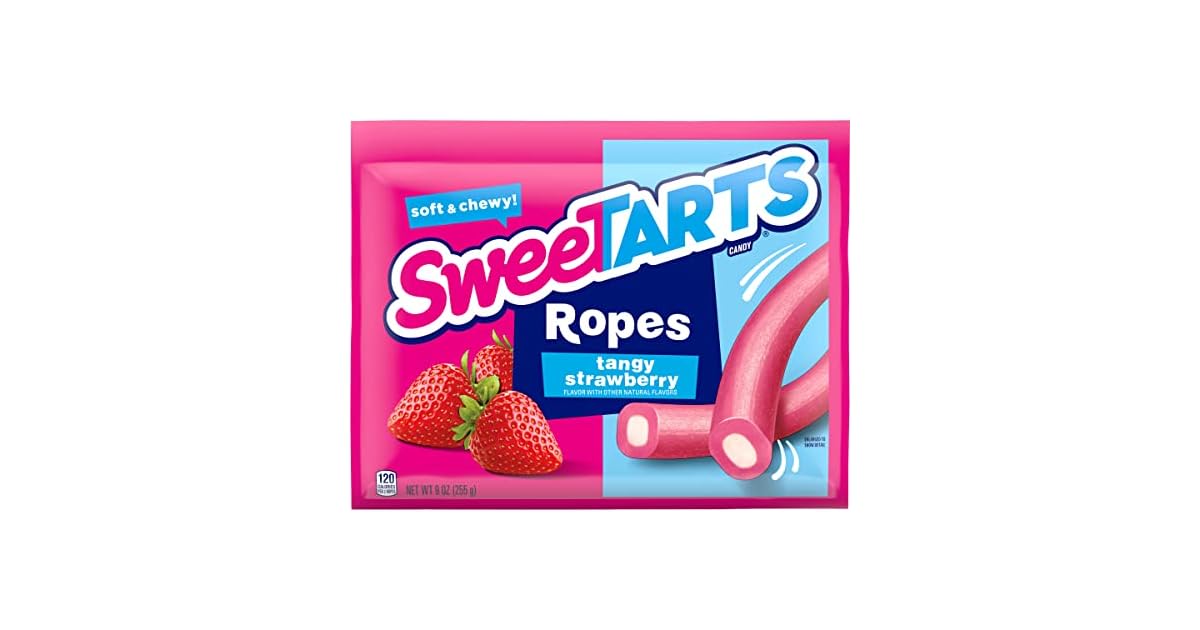 SweeTarts Soft & Chewy Ropes Candy, 9 Ounce only 2.18