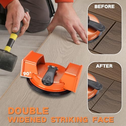 REXBETI Floor Gap Fixer Tool, Plank Gap Repair Kit, Heavy Duty Suction Cup