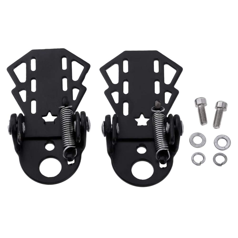 Photo 1 of 1 Pair Universal Metal Bike Rear Wheel Pedal, Foldable Anti-Slip Bicycle Foot Pedals Rest Plate Footrests Cycling Accessorie