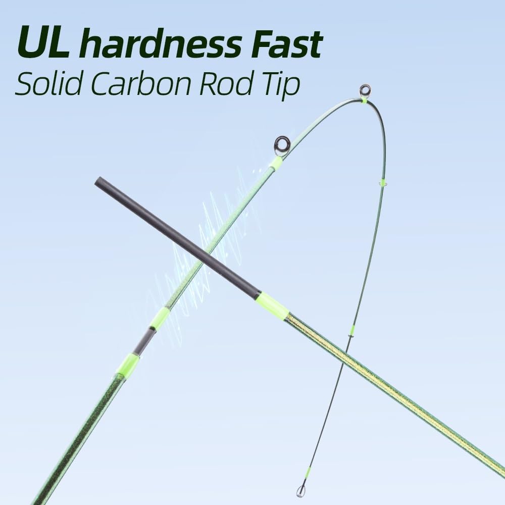 Wędka, UL Carbon Fiber Trout Ultralight Casting Fishing Pole Sprzęt wędkarski