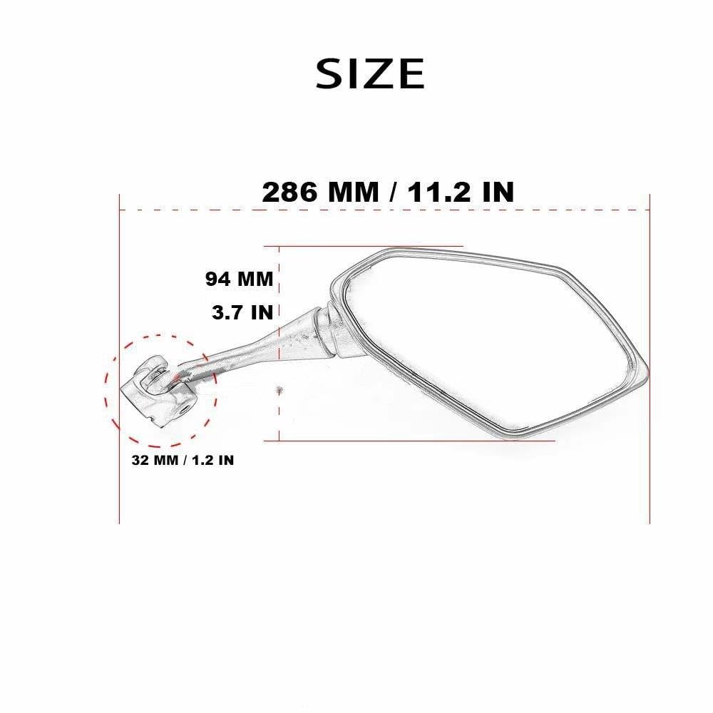 Specchietto Retrovisore Moto Per Suzuki GSX-R GSXR 600 K2 SV650