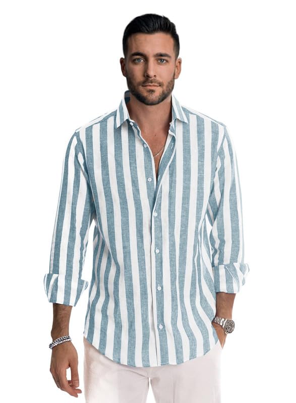 Men's Casual Shirts|| Linen Cotton Lining Shirts for Men|| Stylish Full Sleeves Cotton Shirt for Men-image-35