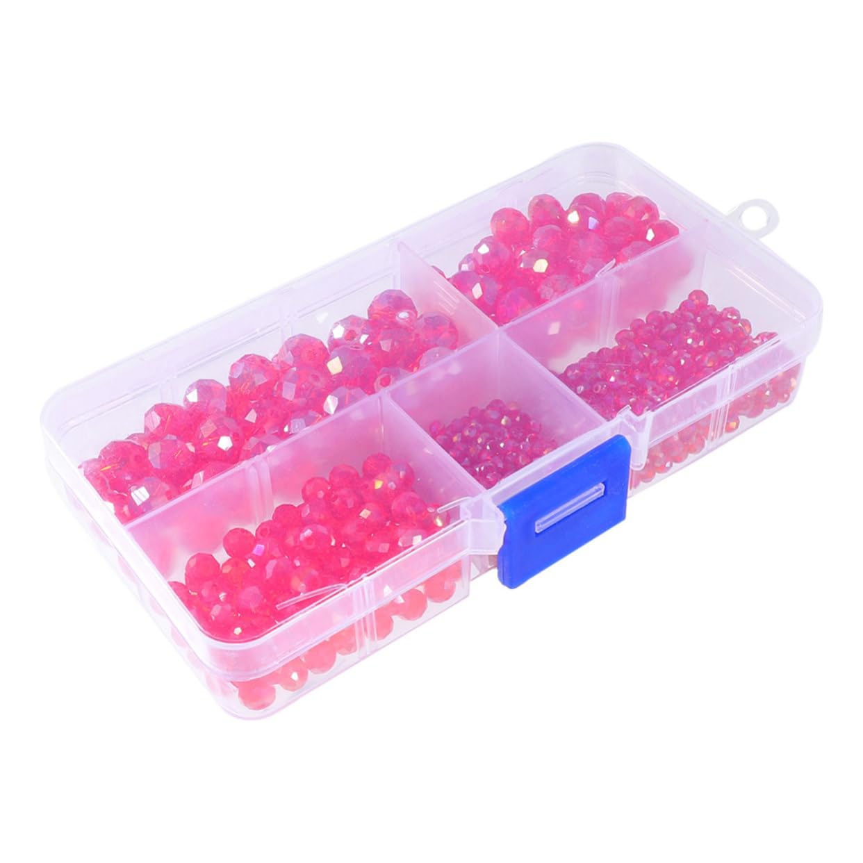 Operitacx 2 Boxen Mit 710 Stück Schmuckzubehör Flache Kristallglasperlen Rote Perlen Zur Herstellung Von Halsketten Und Armbändern