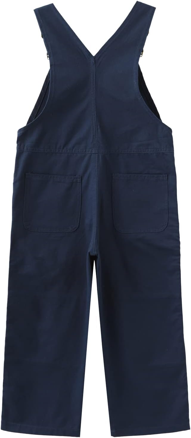 GRANDWISH Boys Canvas Bib Overalls, Kid's Multi Color Overalls, Size 6-14 - Image 2