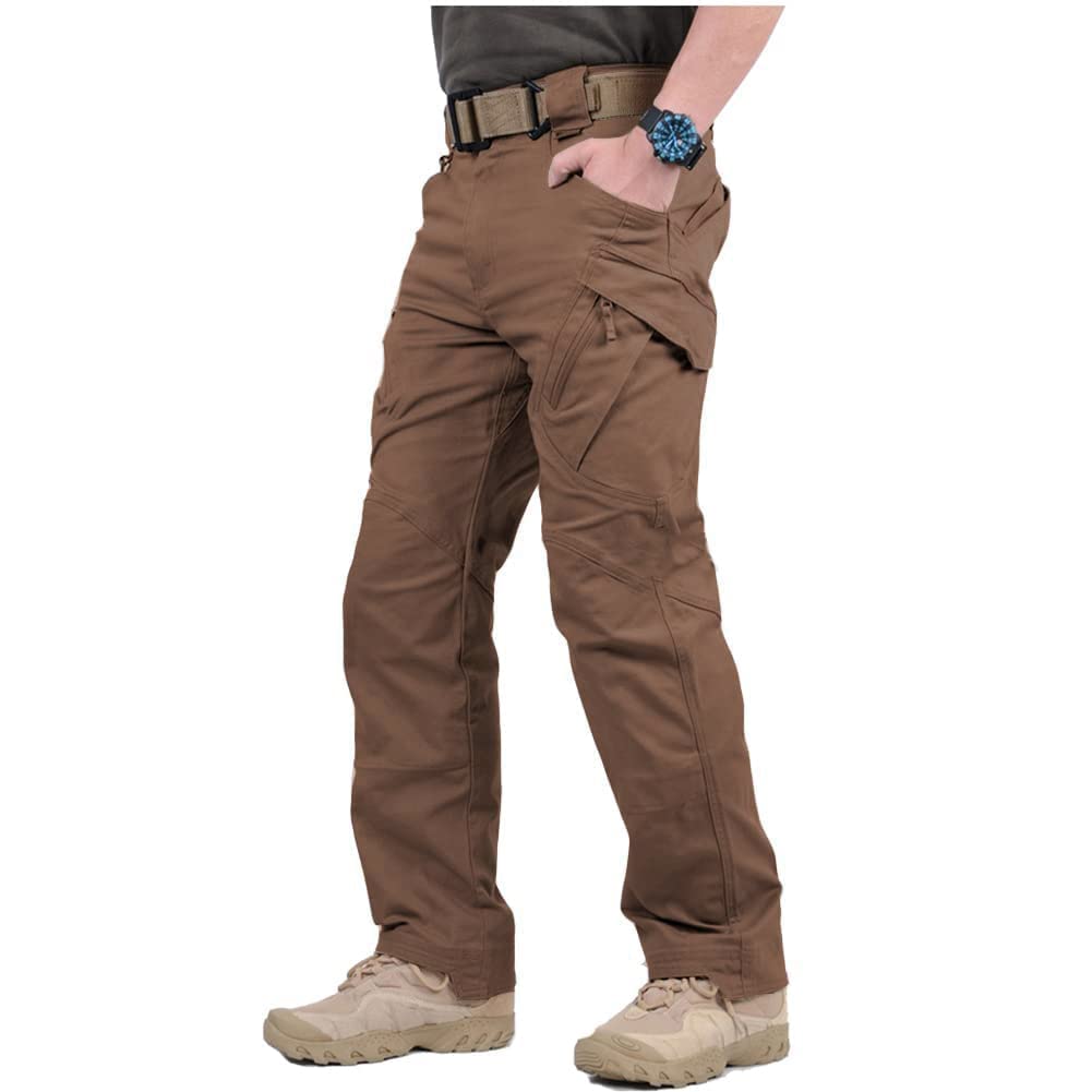 NAVEKULL Men's Military Cargo Tactical Pants Ripstop Lightweight Cotton Stretch Combat Outdoor Hiking Pants
