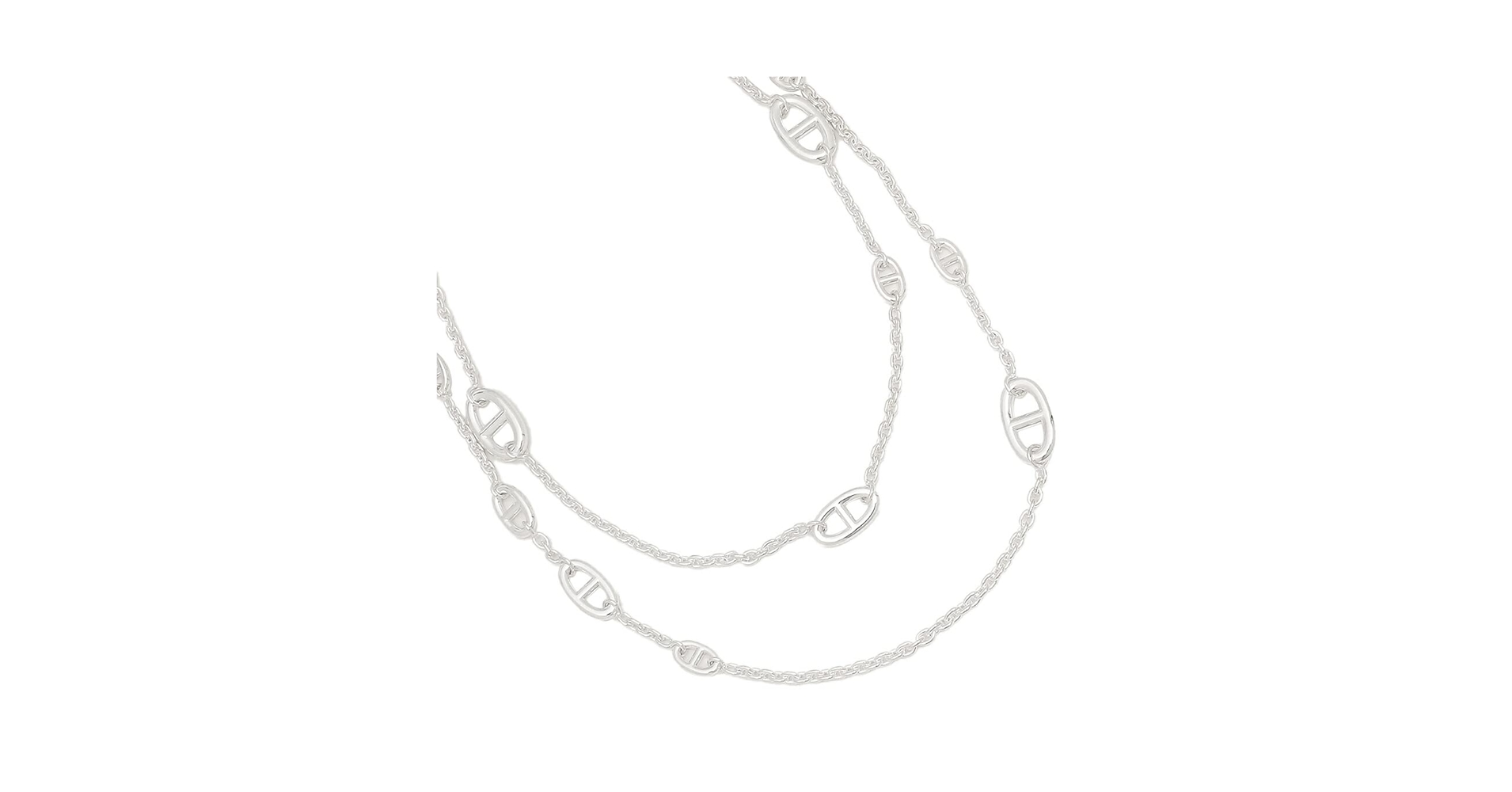 レア【エルメス】シルバーネックレス HERMES - レア品 エルメス ネックレス トパーズ シルバー 925 の