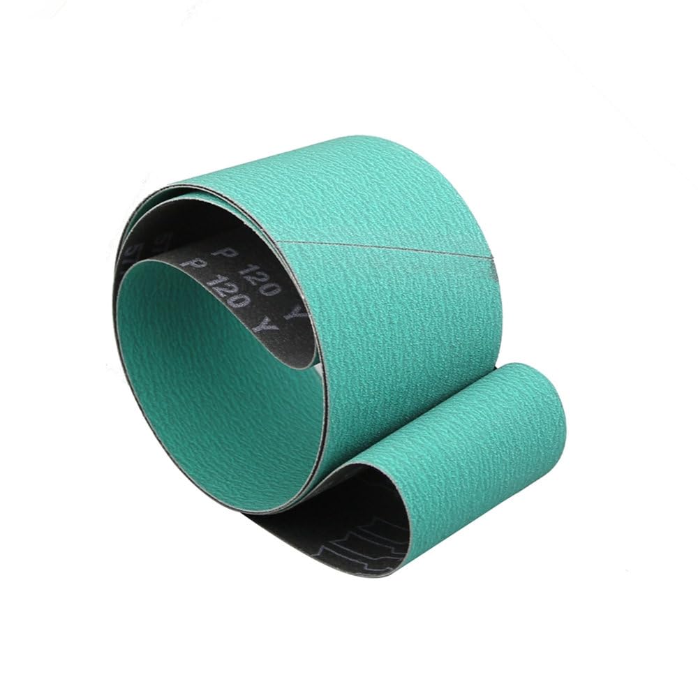1 sztuka 1220 * 50/75/100/150mm Pas ścierny cyrkonowy P40 P60 P80 P120 Do szlifowania i polerowania mebli drewnianych ze stali nierdzewnej, P120, 1220 * 100 mm
