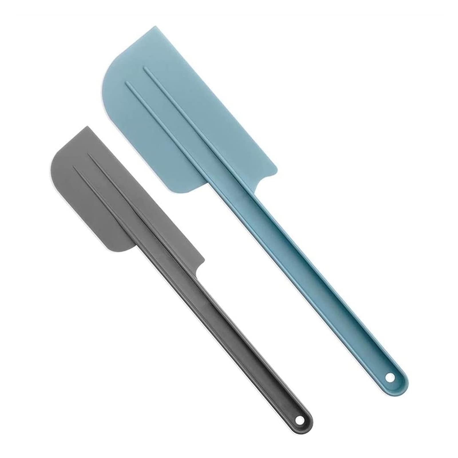 Espatula Cocina Espátula de plástico de 2 Piezas Crema de manija Suave Espátula Decoración de Pastel de espátula Espátulas de Cocina para cocinar, Hornear y Mezclar Espatula Reposteria