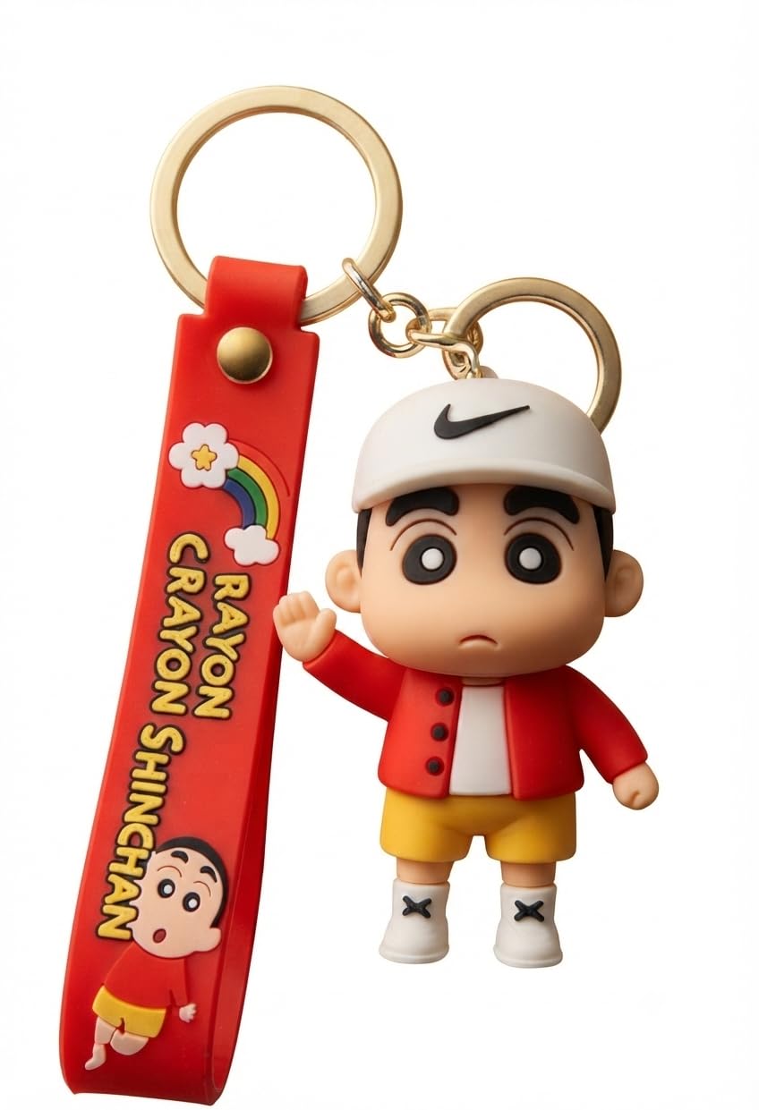 Shinchan Keychain with Premium PVC Strap| Stylish Bag Charm for Shinchan Fans-image-37
