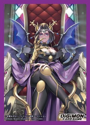 BANDAI Digimon Card Game Official Sleeves - Digimon Lilithmon Card Sleeves 2024 (60-Pack)