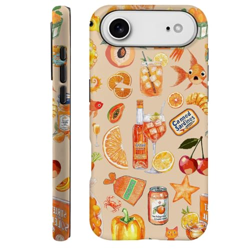 DAIZAG Case Compatible with iPhone 17 Air,Fit Shockproof Cover for Women Girls,Fruit Collage Summer Aesthetic