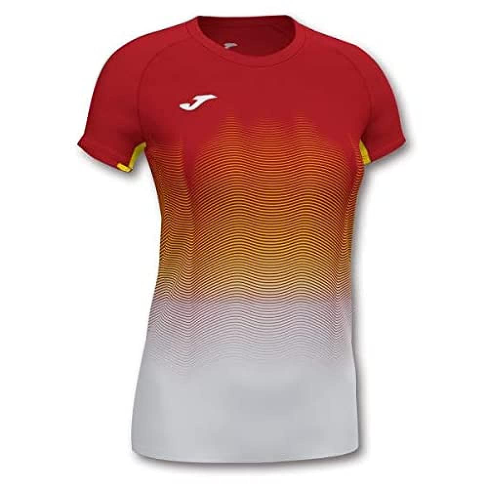 Joma Elite Vii Women's Running T-Shirt, womens, Running T-shirt, 901020.602, Red-White, L