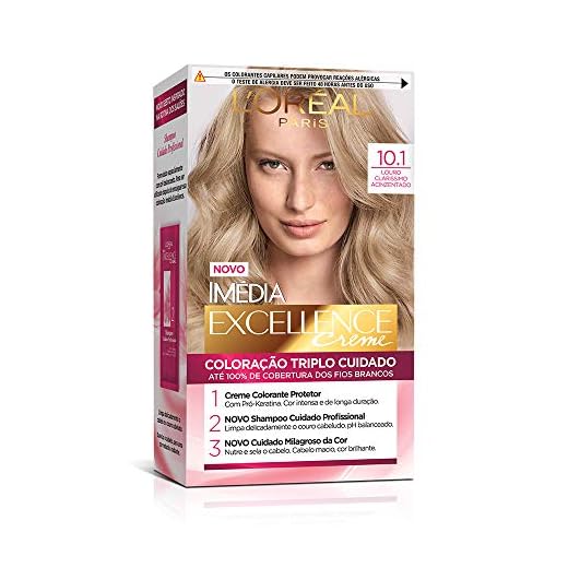 Coloração Imédia Excellence, L'Oréal Paris, Claríssimo Acinzentado, Coloração Imédia
