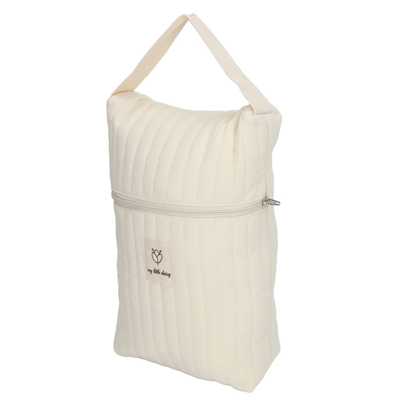 Sac Organisateur à Langer Portable – Tissu Coton, 36,5 X 28,9 X 8,9 Cm – Léger, Pour Couches, Lingettes – Idéal Voyages, Pique-nique, Poussette