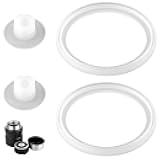 2pcs Replacement Lid Gaskets and 2pcs Air Valve Compatible for Thermos Stainless King Food Jar 16oz, 24oz BPA Free Silicone Seal Ring and Stopper Leak-Proof Replacement Parts