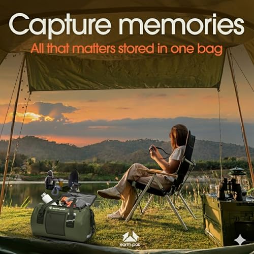 Image of Earth Pak Waterproof Duffel Bag- Perfect for Any Kind of Travel, Lightweight, 50L & 70L Sizes, Large Storage Space, Durable Straps and Handles, Heavy Duty Material to Keep Your Gear Safe