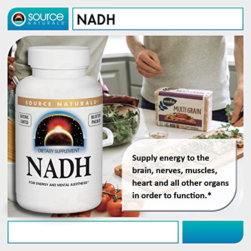 Source Naturals Nadh 10Mg, Boost Energy And Mental Alertness - 30 Lozenges #TOP2