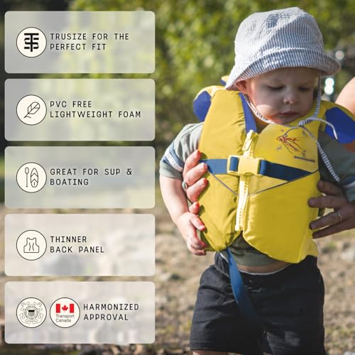 Image of Stohlquist Infant Life Jacket, US Coast Guard Approved, Type II Life Vest (20-30 lbs) for Babies and Toddlers, Support Collar with Grab Handle, PFD for Pools, Lakes and Boating
