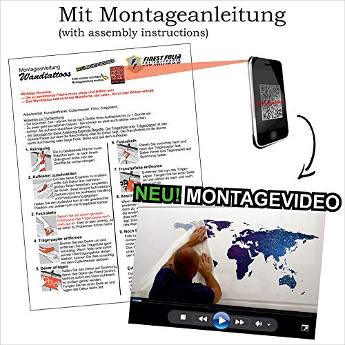 Graz Design - Adesivo da parete 3D con foro di