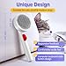 Gluckelk Cat Brush for Shedding with One-Click Button, Pet Comb for Indoor Cats, Suitable for Long or Short Haired Cats, Small and Medium Dogs, Grooming for Puppy Kitten Massage Removes Loose Fur